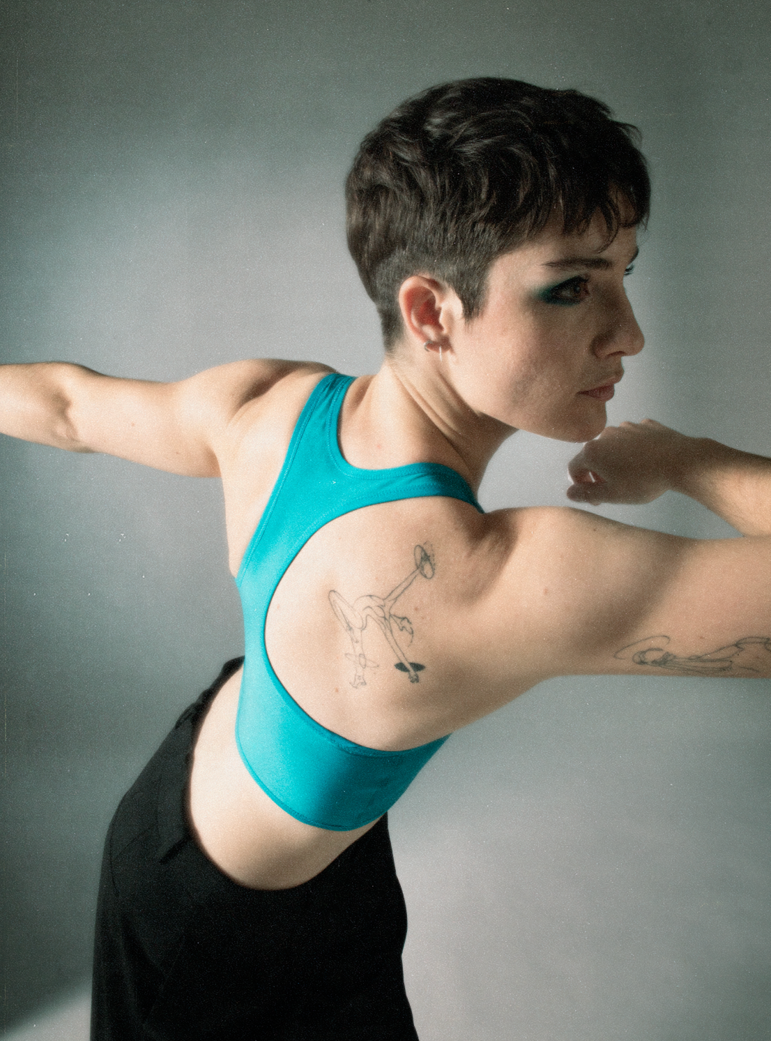 Tank Binder Reversible aqua