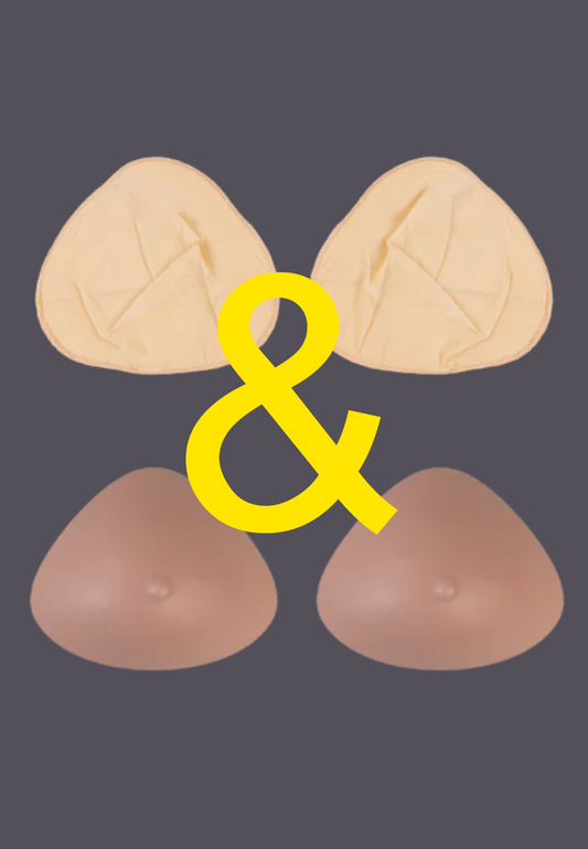 Breast Prostheses + Prosthesis Pockets Triangle - BUNDLE