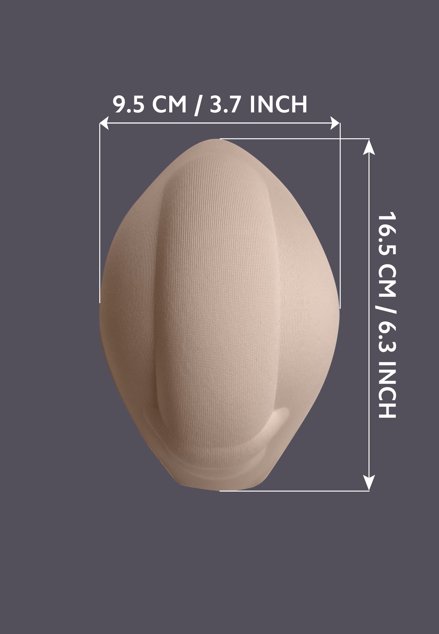 Foam Penis Shape Padding beige