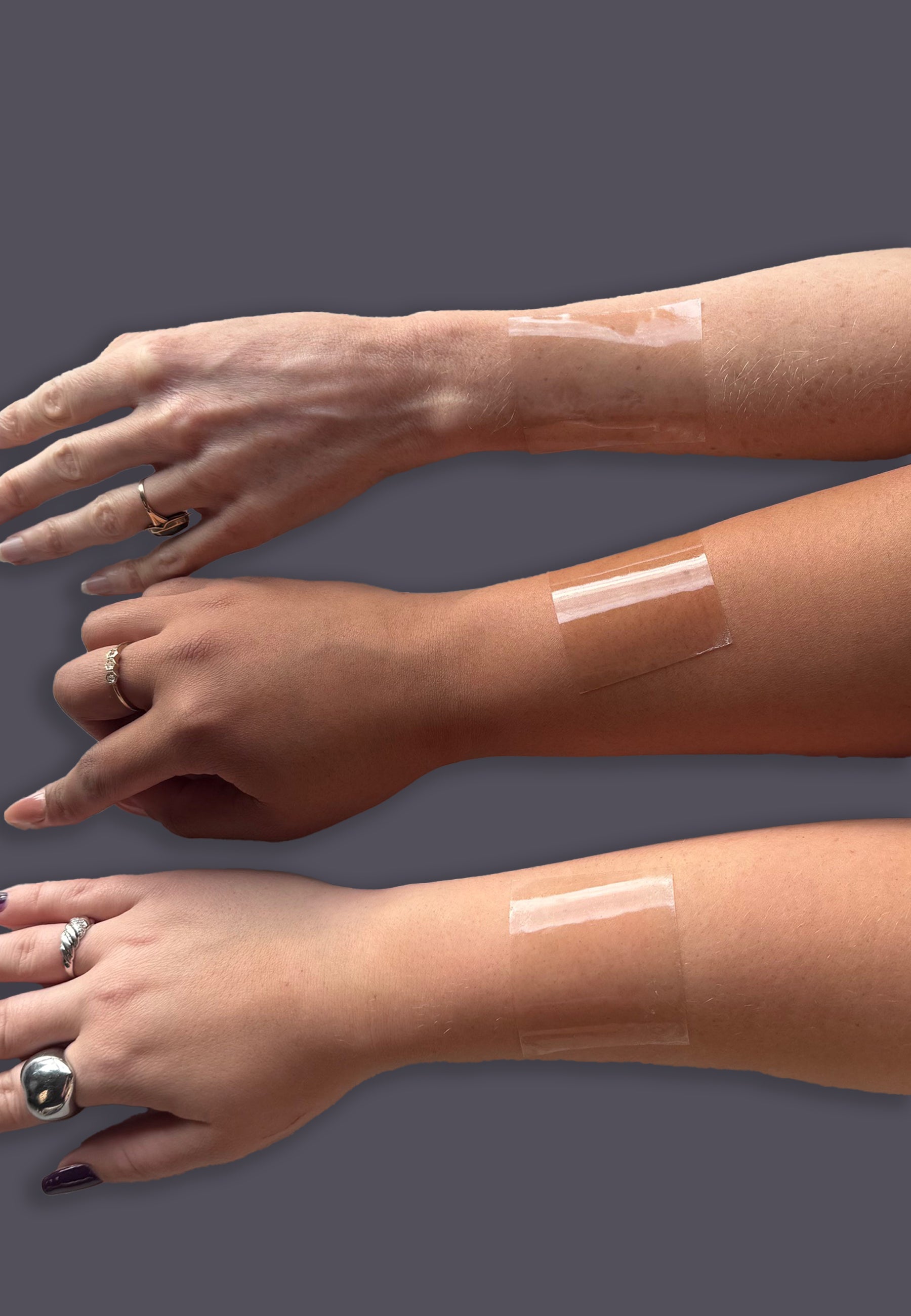 UNTAG MtF double sided skin tape transparent - trans femme breast prostheses tape - skin tones