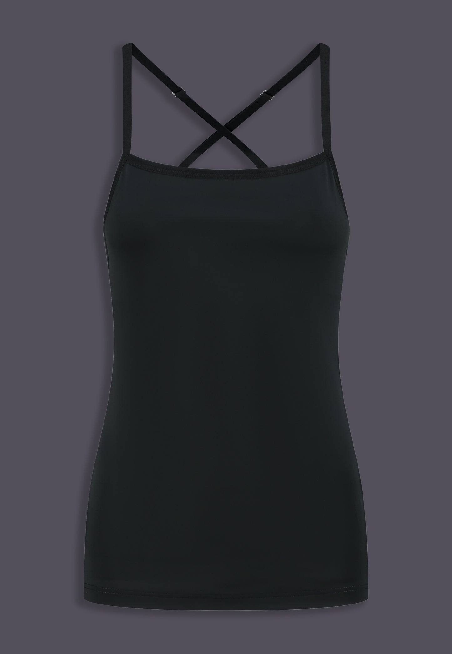 Singlet Advanced black, front view