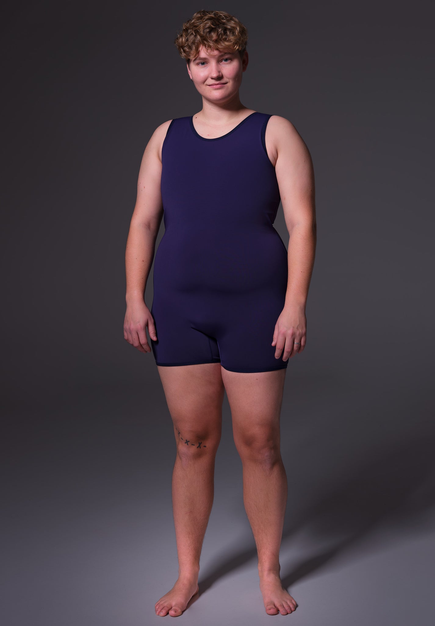 Non binary Swimsuit Binder dark blue UNTAG For every body
