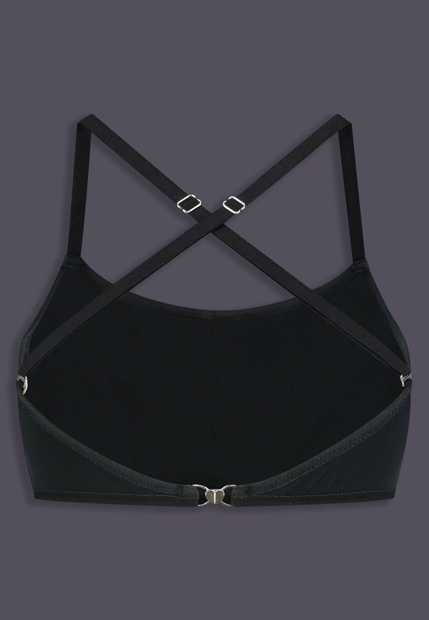 Bikinitop Advanced black, back view