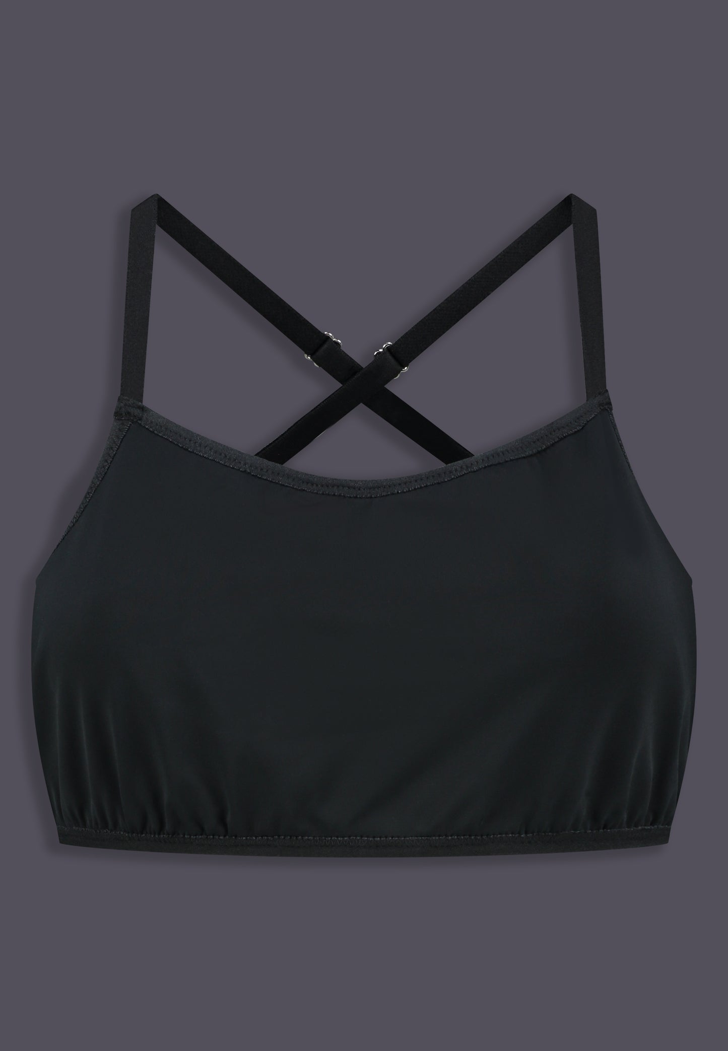 Bikinitop Advanced black, front view