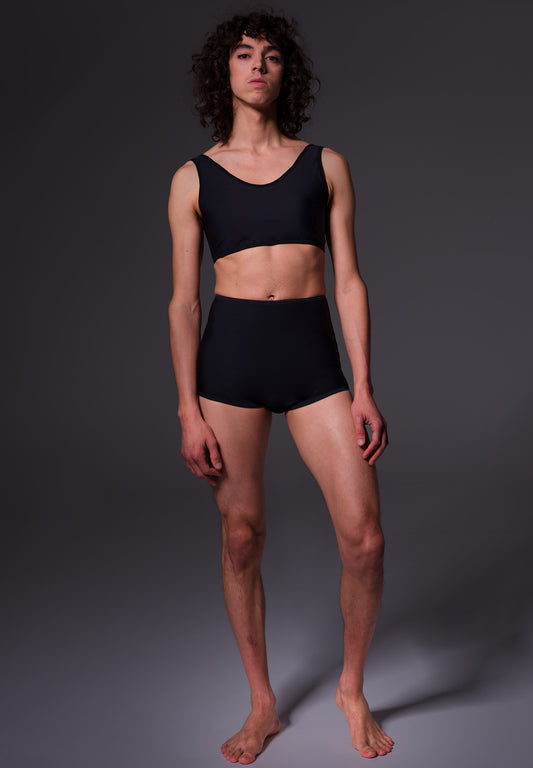 Transgender Tucking Briefs Gaff Underwear Mtf Crossdressing Shorts Cotton  Lining Lingerie Floral Black More Fabrics_10 -  Norway