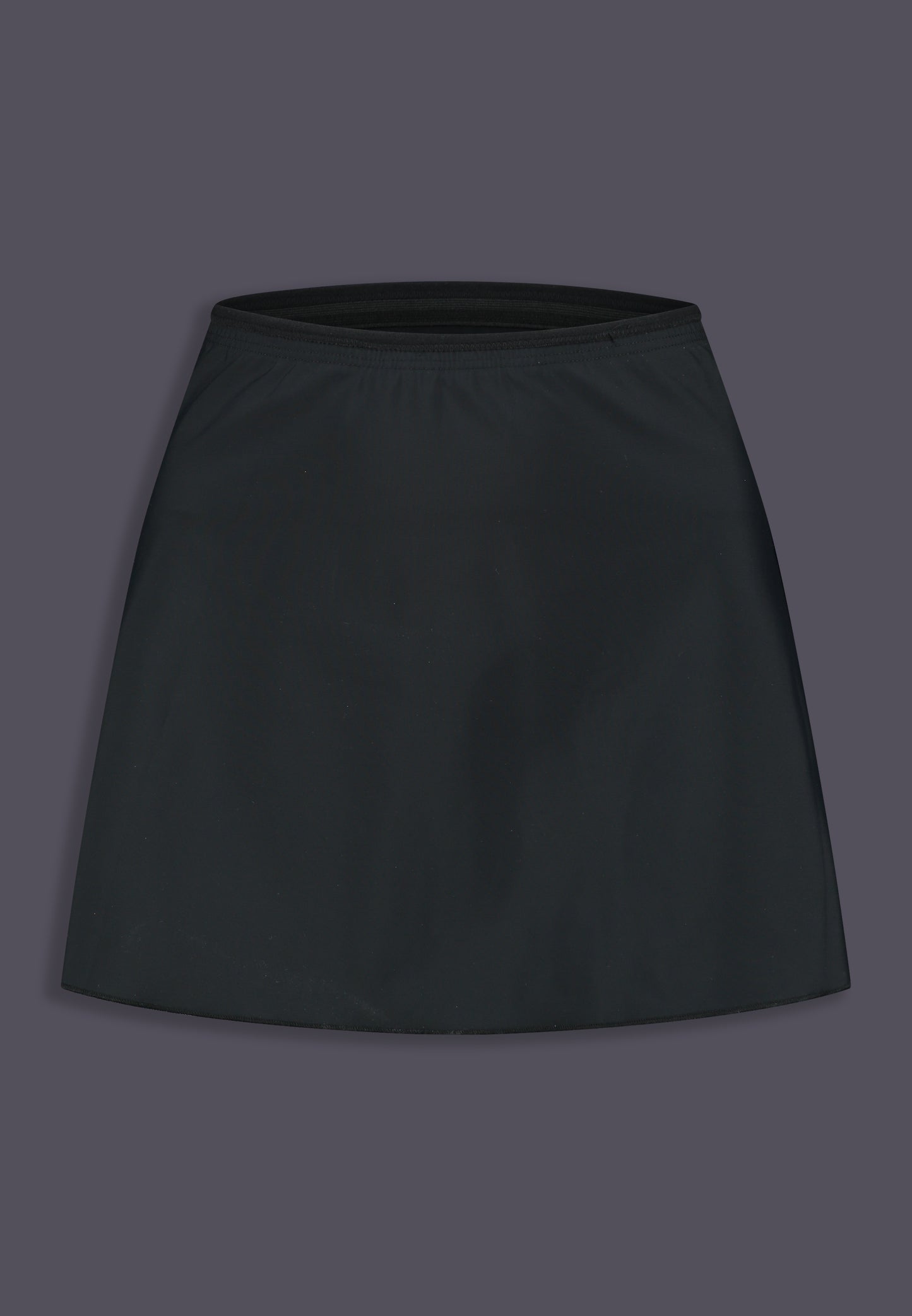 Swim Skirt black, front view of the product