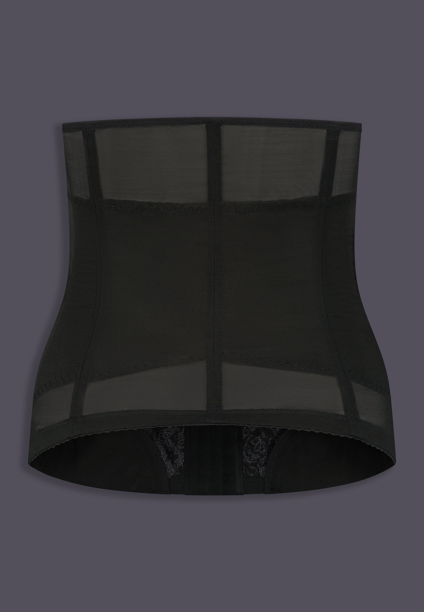 Corset black, back view