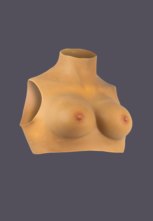 Side right view of the Silicone Torso caramel