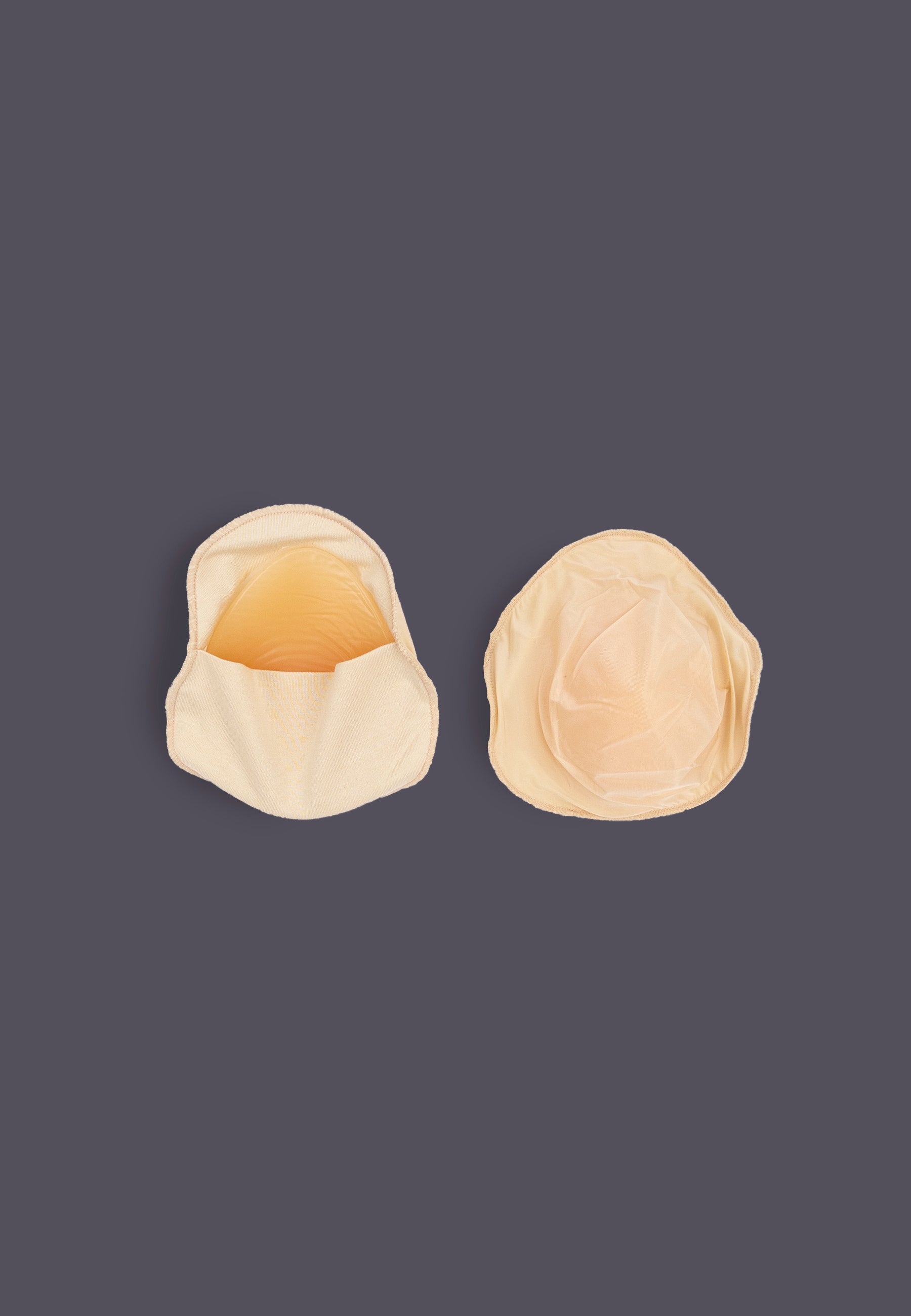 Prosthetic Pocket beige with two protheses inserted